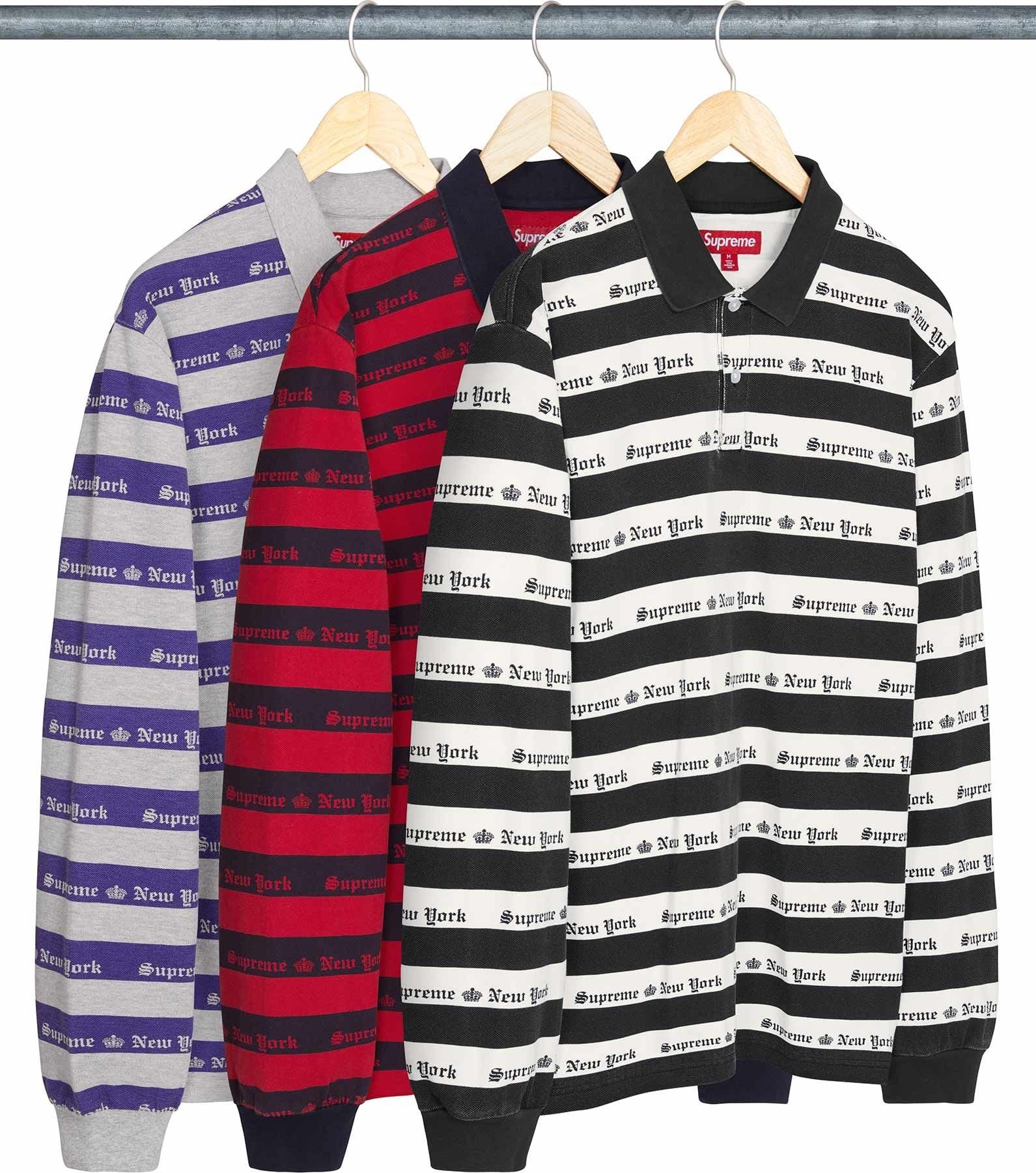 Old English Stripe L/S Polo